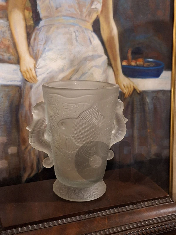 antique crystal vase