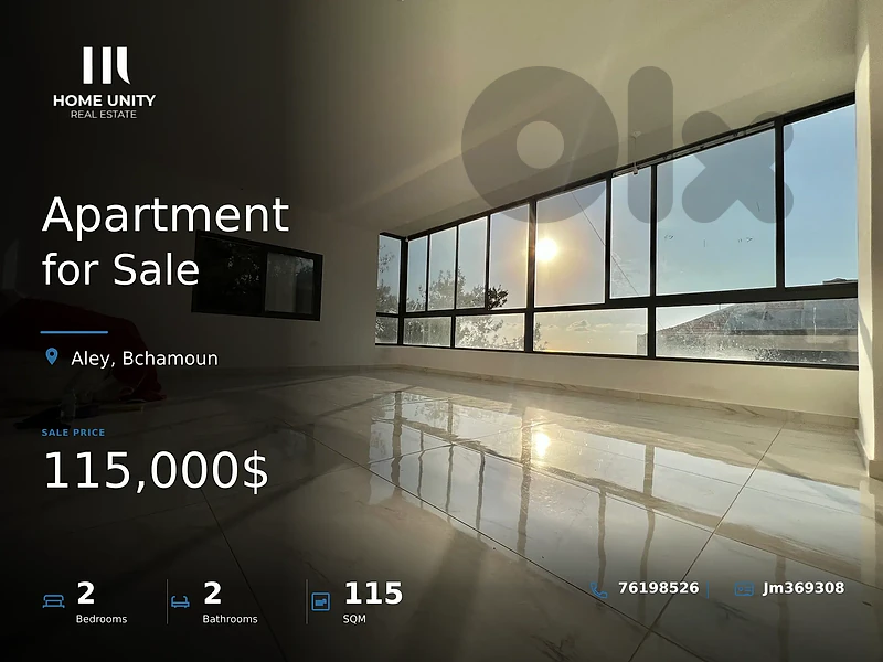 2-bedrooms Apartment for Sale , located in Bchamoun , Aley