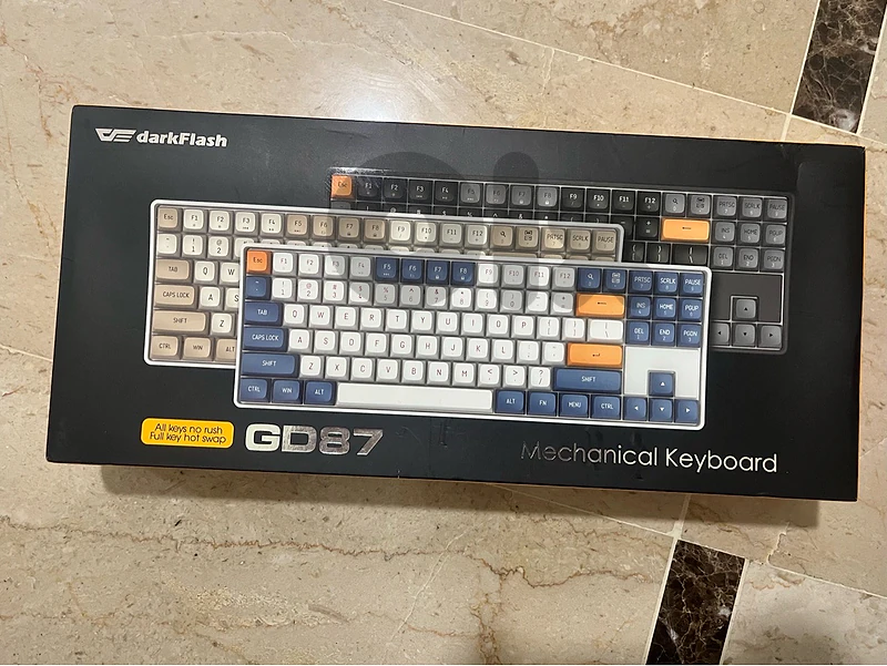 Darkflash GD87 Mechanical keyboard – Milky & Brown