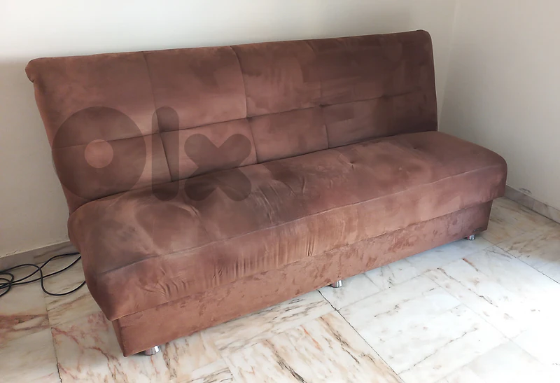 brown sofa