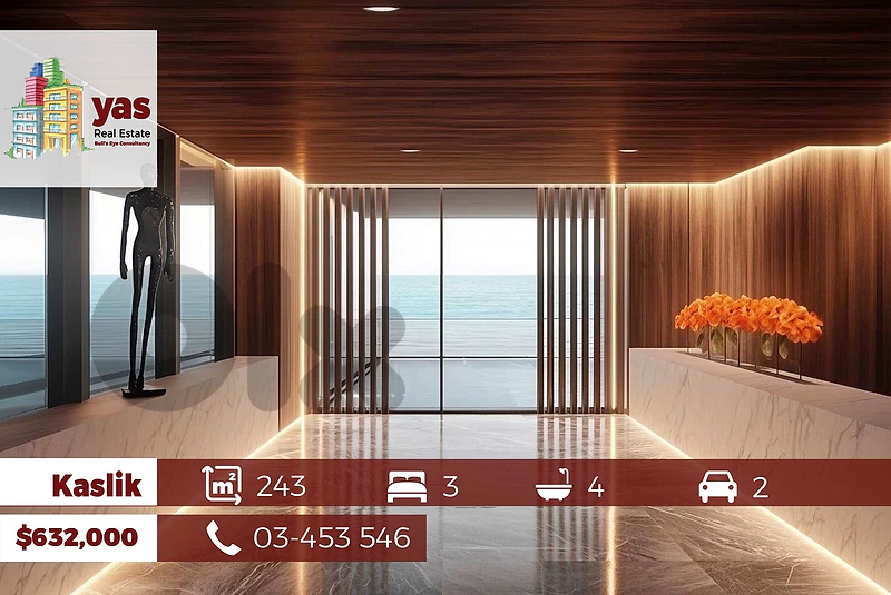 Kaslik/Sarba 243m2 | |Many Floors | Sea View | New |SD
