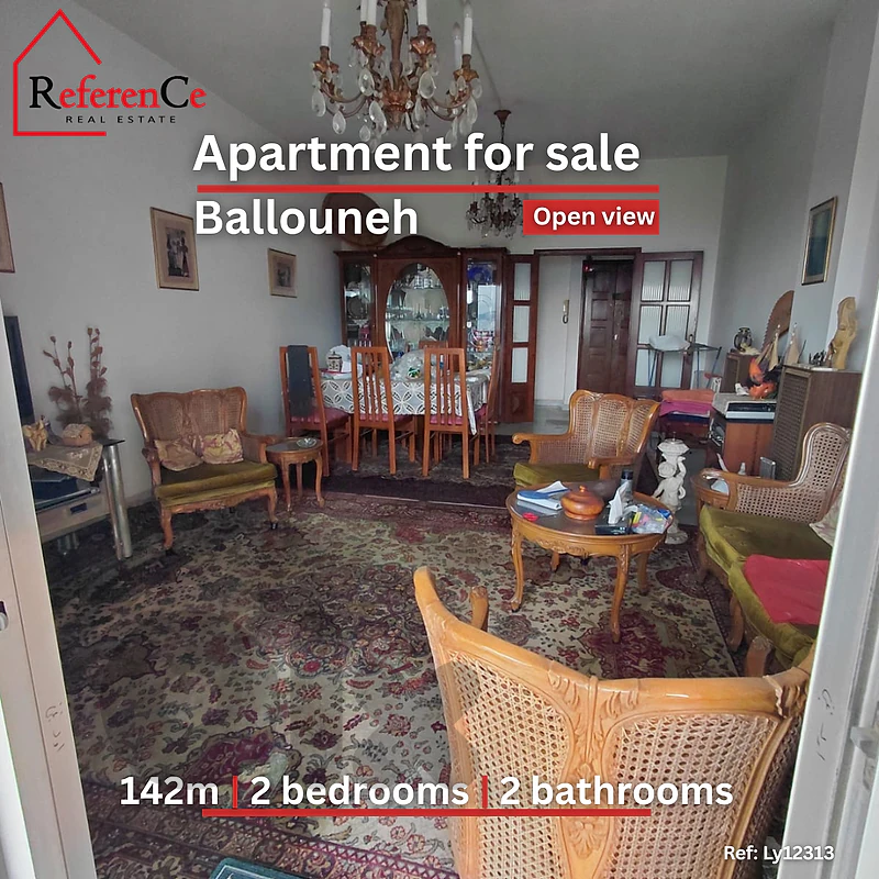 Prime location apartment in Ballouneh شقة موقع رئيسي  في بلونة