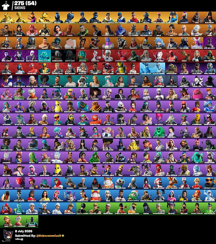 Fortnite stacked account