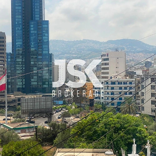 L21881 Apartment with Open City View For Sale in Sin El Fil