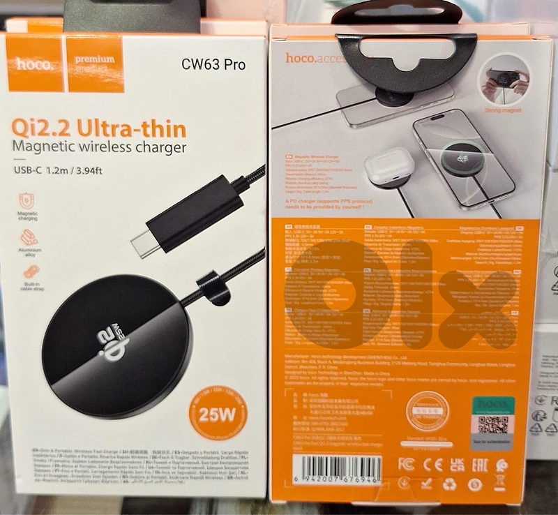 HOCO MAGNETIC WIRELESS CHARGER 25W CW63 PRO