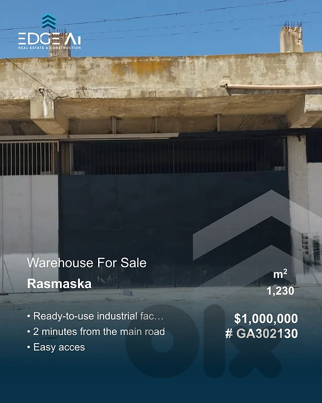 Warehouse for sale ,Rasmaska ,#GA302130