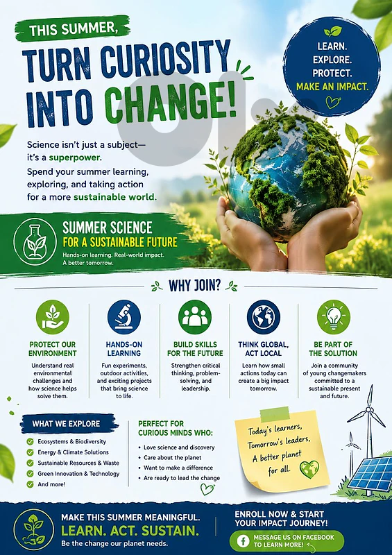 THIS SUMMER, LET YOUR CHILD BECOME A CHANGEMAKER!