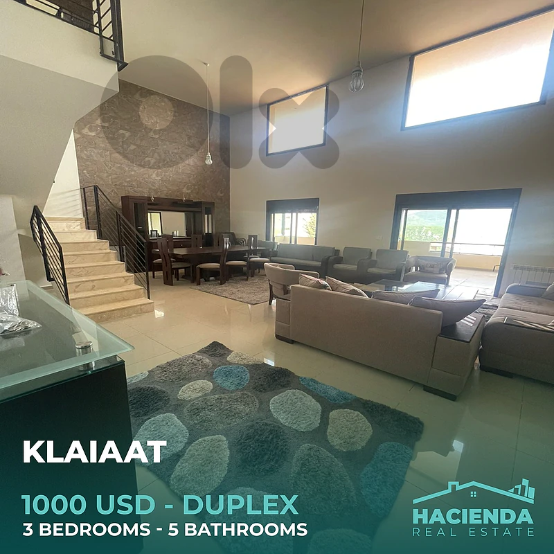 Duplex For Rent In Klaiaat