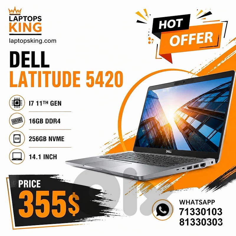 Dell Latitude 5420 Core i7 11th Gen 16GB RAM 256GB SSD 14”