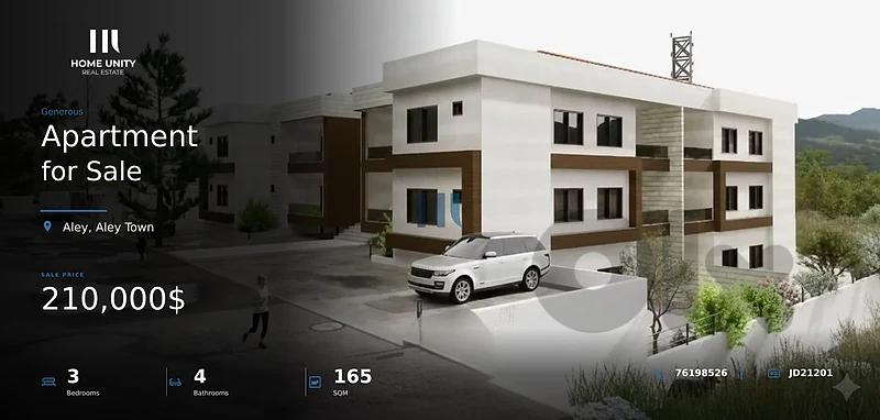 brand new luxurious apartment for sale in aley town , prime location