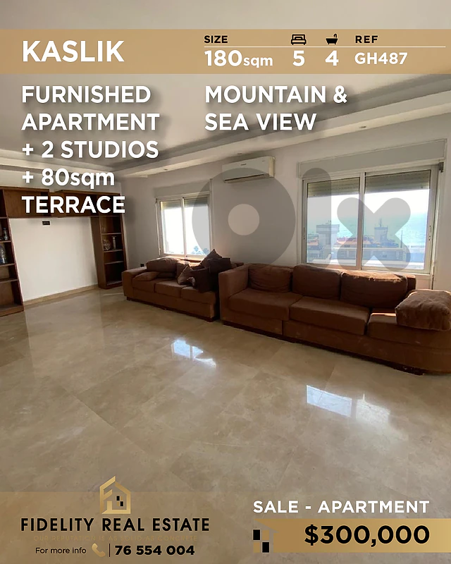 Apartment for sale in Kaslik GH487 شقة مفروشة للبيع في كسليك