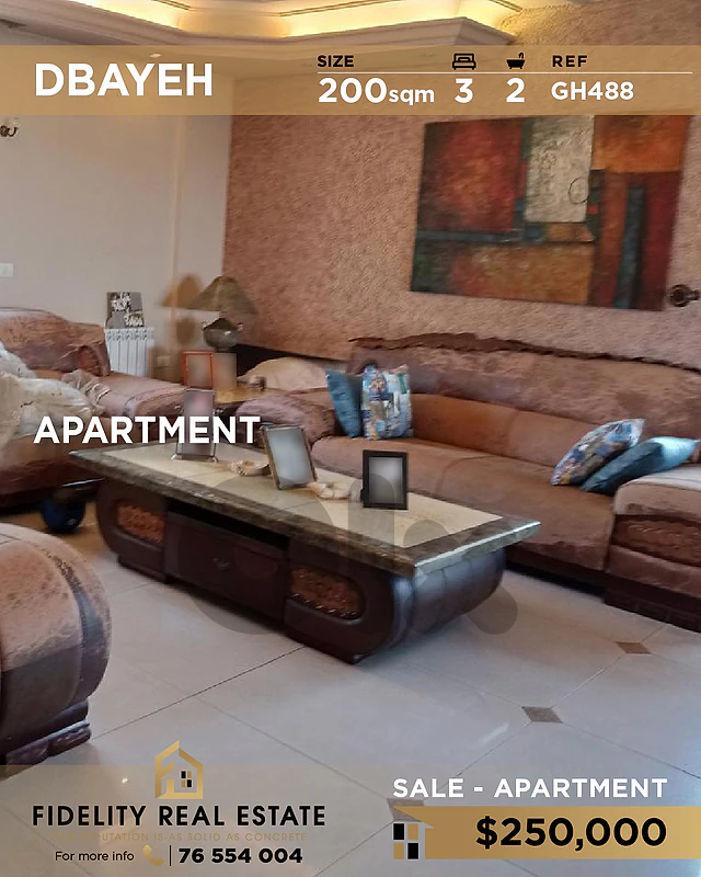 Apartment for sale in Dbayeh GH488 شقة للبيع في ضبية
