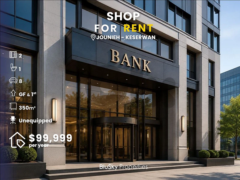 Bank For RENT In Jounieh بنك للإيجار #CA