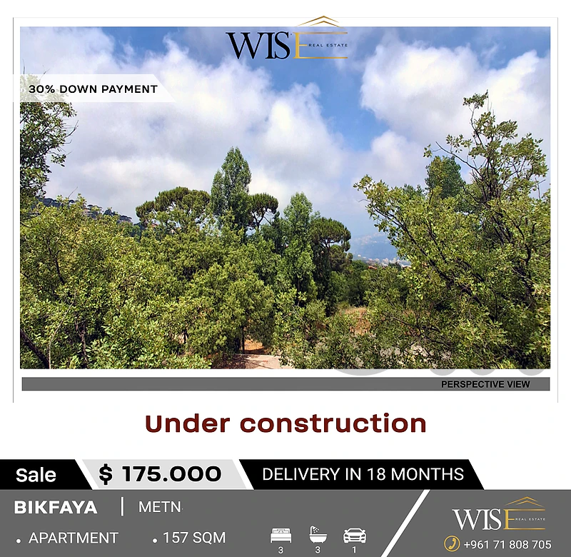 🏠 157 SQM Under Construction Duplex for SALE in Bikfaya!