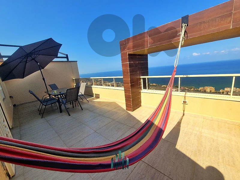 Roof for rent in halat with Panoramic Sea View