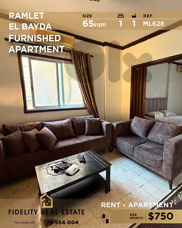 Apartment rent in Ramleh El Bayda ML628 شقة  للإيجار في رملة البيضاء