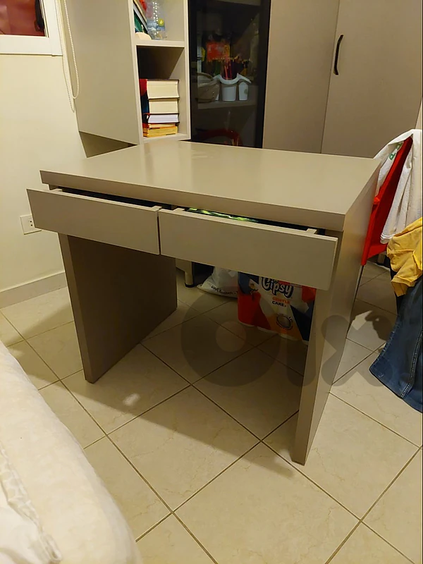 Custom made desk with drawers