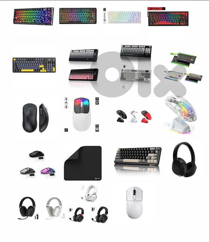 Attack Shark Keyboard, Mouse, Mousepad, Headset