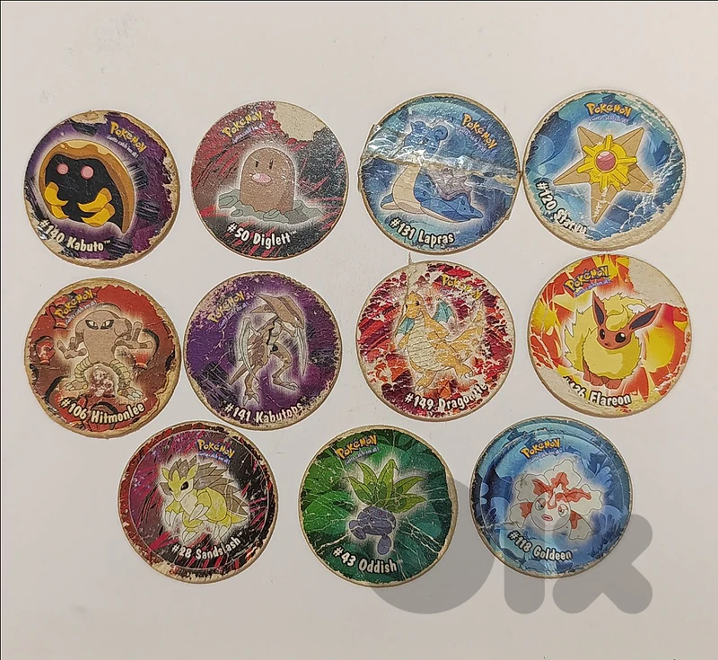Pokemon Fantasia Pogs 1990