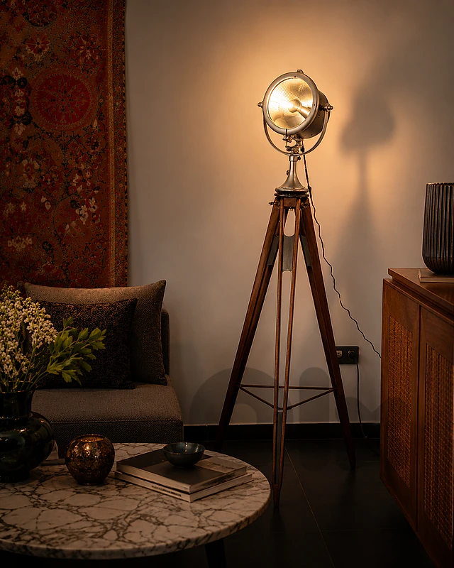 Roche Bobois Designer Tripod Floor Lamp – $850