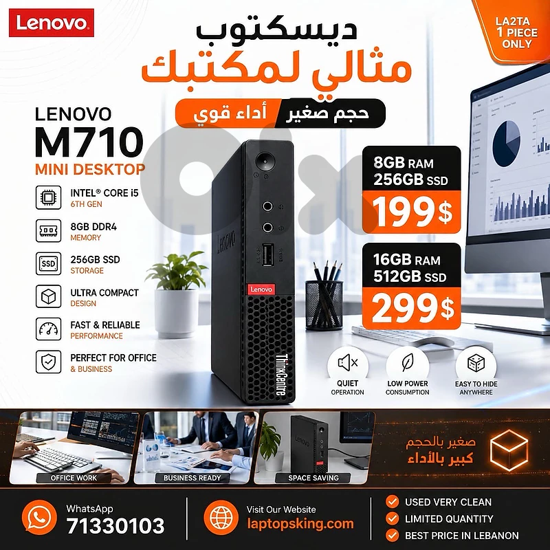 Lenovo M710 Core i5 6th Gen Mini Desktop PC