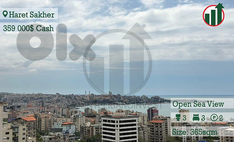 Duplex for Sale in Haret Sakher With a Panoramic View !!