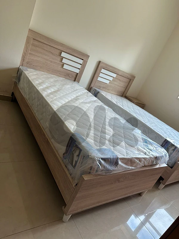 تخت مفرد عرض 100 مع فرشة