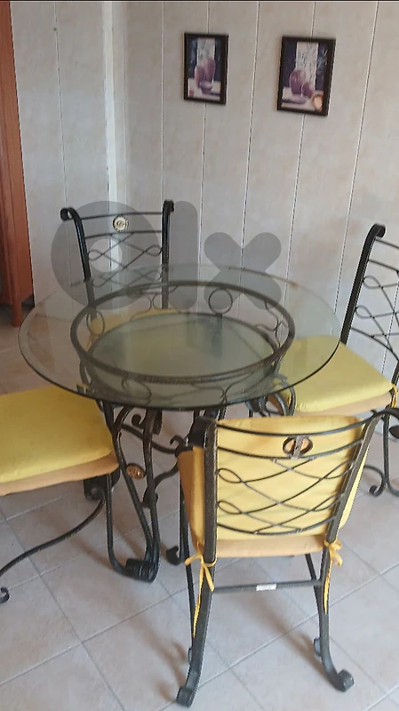 Spanish fer forgé dining table