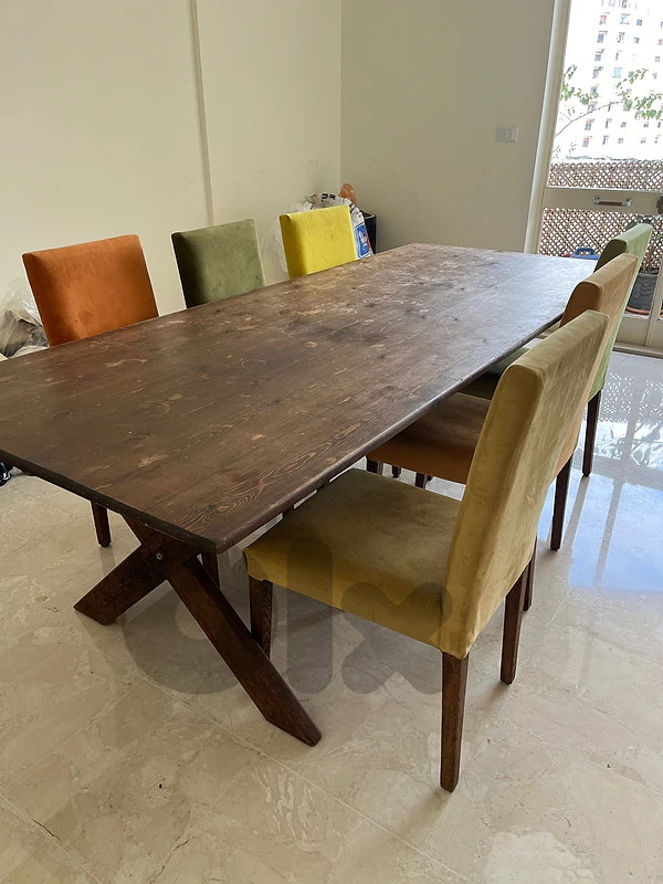 Handmade dining table and chairs