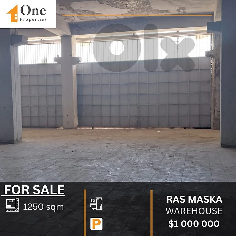 WAREHOUSE FOR SALE IN RAS MASKA