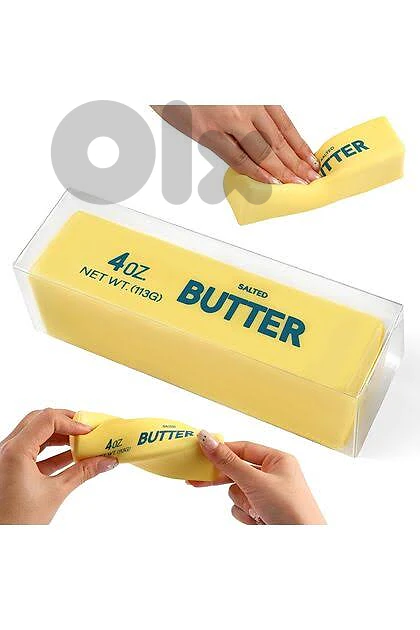 Realistic Stick of Butter Squishy – Slow-Rising Memory Foam Fidget Toy