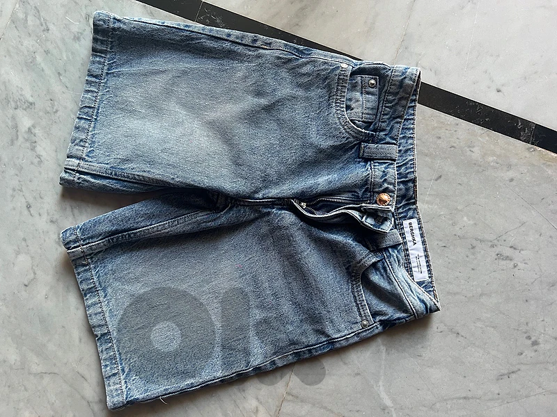 Bershka Blue Bermuda jeans