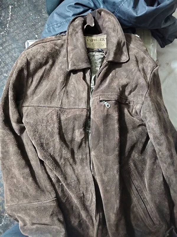 mens leather suede jacket