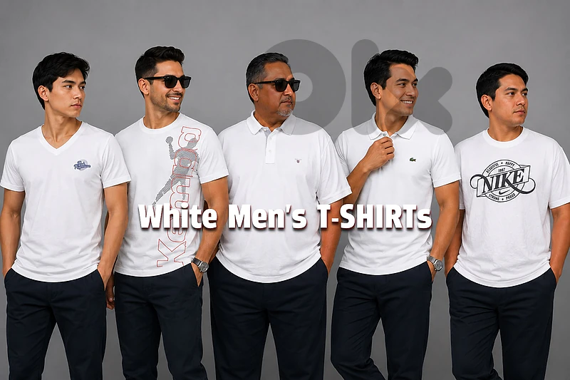 Collection of Men's White T-Shirts from European Brands