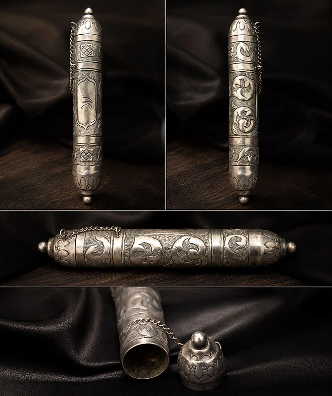 Solid Silver Vintage Cigar Tube ✨