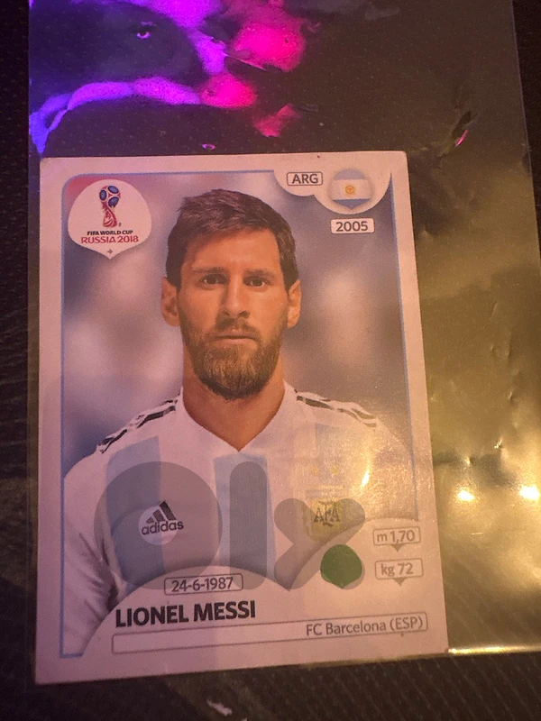 selling messi 2018 worldcup sticker