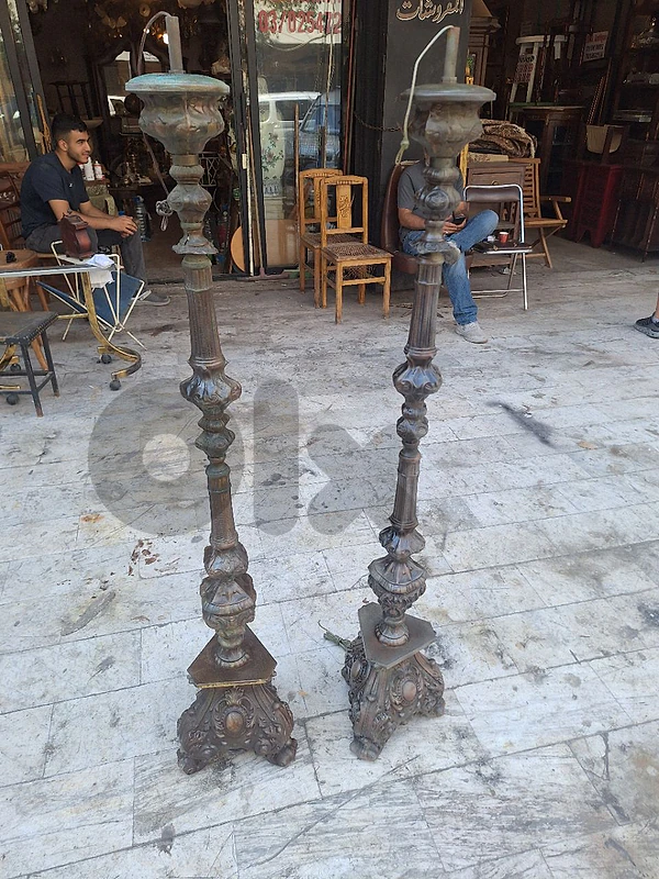 لمبادير عدد٢ برونز فرنسي رائع جدا انتيك سعر لقطة