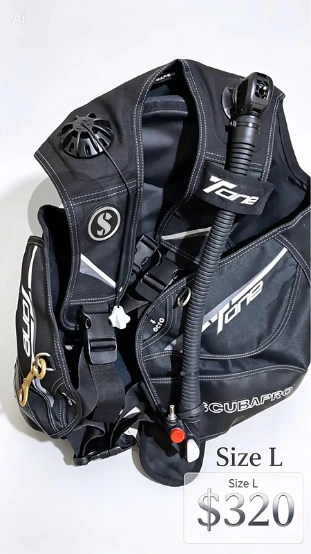 Scubapro T-One BCD Size L – Like New
