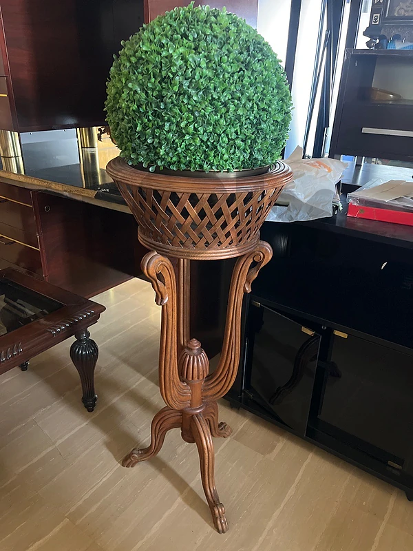 vase and artificial plant