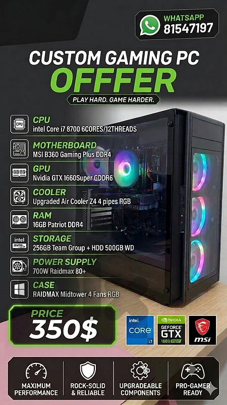 Refurbished/Used PC still in perfect condition never had any OC