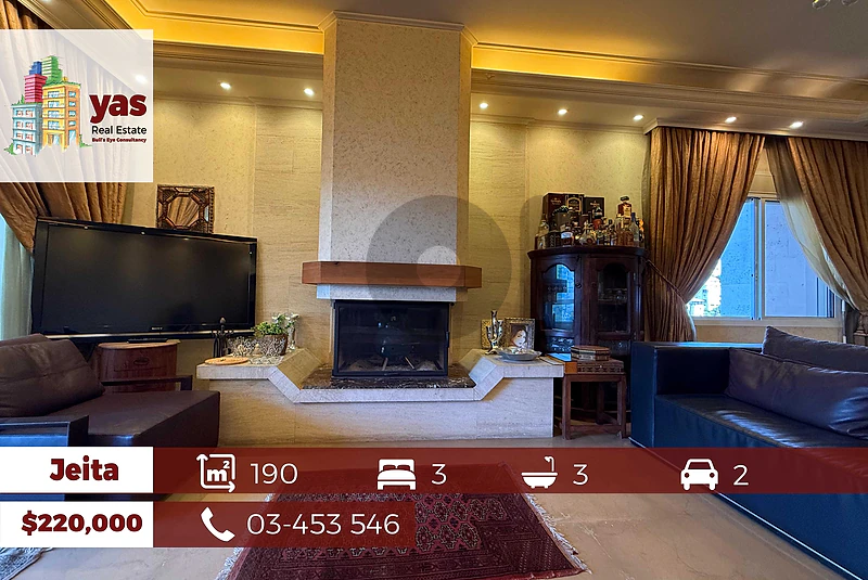 Jeita 190m2 | Fully Furnished | Excellent Condition | Impressive View