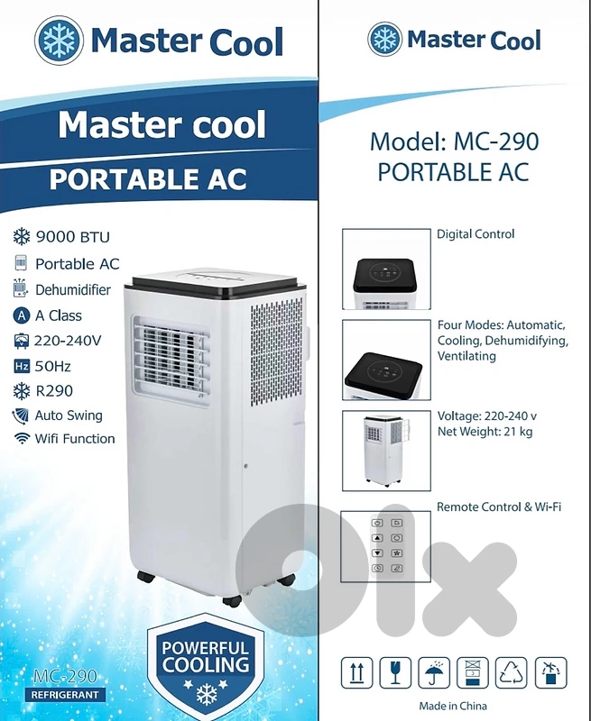 Master Cool Portable AC 9000BTU Master Cool Portable AC 9000BTU