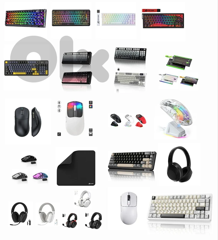 Attack Shark Keyboard, Mouse, Mousepad, Headset