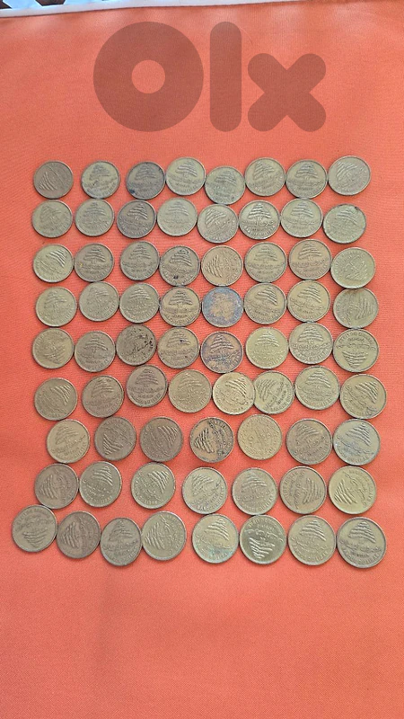 151 Vintage Lebanon Coins | 1969-1980 | 25 Piastres Bulk Lot