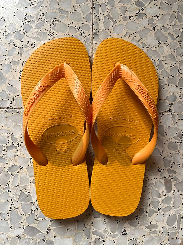 Newly Bought Havaianas in Mustard Yellow
