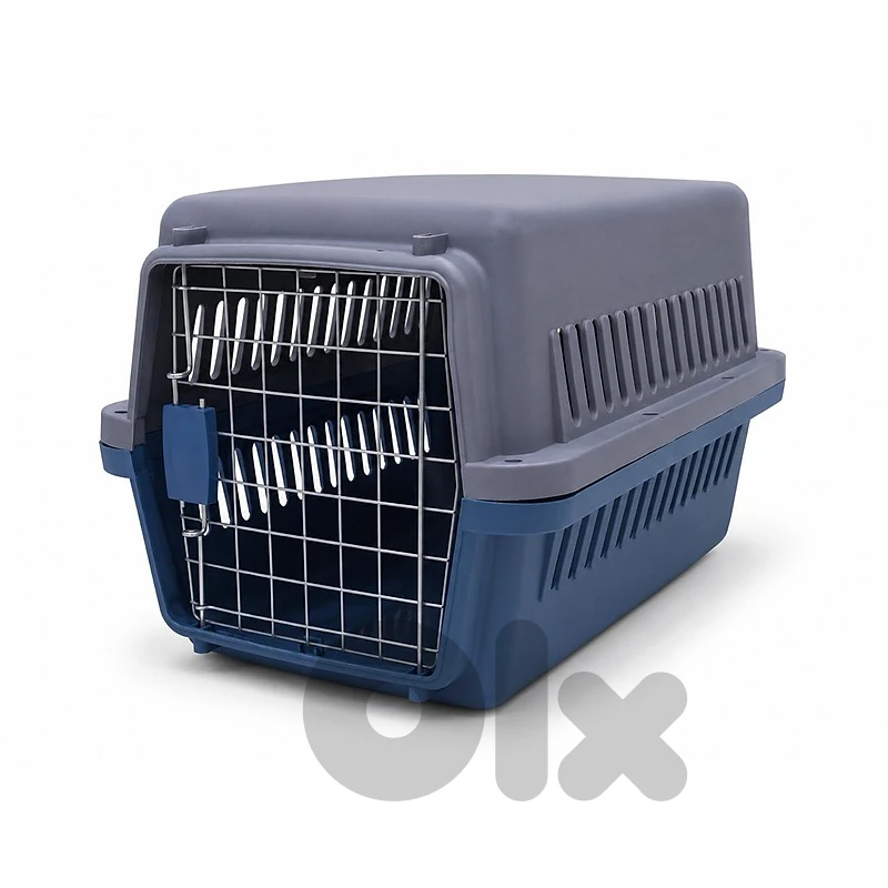 Secure Pet Carrier with Metal Door