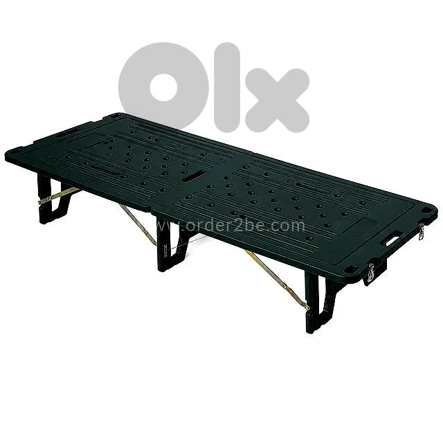 Folding Camping Platform Bed — 196cm Forest Green