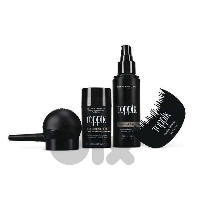 Toppik 3-in-1 Hair Fiber Kit for Thinning Hair & Receding Hairline