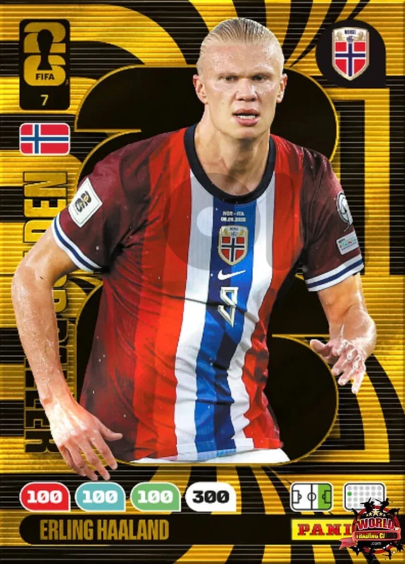 Erling Haaland Golden Baller 2026 FIFA World Cup Panini Adrenalyn XL