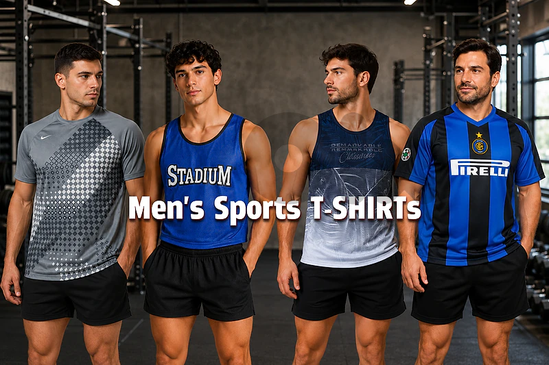 Collection of European Men'S Sports T-SHIRTs
